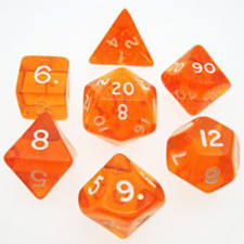 Spirit Games (Est. 1984) - Supplying role playing games (RPG), wargames rules, miniatures and scenery, new and traditional board and card games for the last 20 years sells Gem Dice Set: Orange