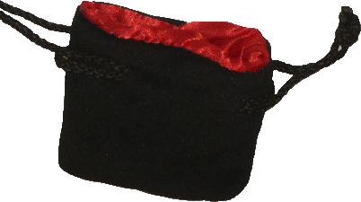 Spirit Games (Est. 1984) - Supplying role playing games (RPG), wargames rules, miniatures and scenery, new and traditional board and card games for the last 20 years sells Dice Bag - Small Velvet Black/Red by 