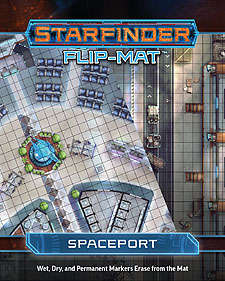 Spirit Games (Est. 1984) - Supplying role playing games (RPG), wargames rules, miniatures and scenery, new and traditional board and card games for the last 20 years sells Starfinder Flip-Mat: Spaceport