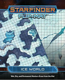 Spirit Games (Est. 1984) - Supplying role playing games (RPG), wargames rules, miniatures and scenery, new and traditional board and card games for the last 20 years sells Starfinder Flip-Mat: Ice World