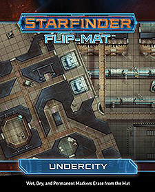 Spirit Games (Est. 1984) - Supplying role playing games (RPG), wargames rules, miniatures and scenery, new and traditional board and card games for the last 20 years sells Starfinder Flip-Mat: Undercity